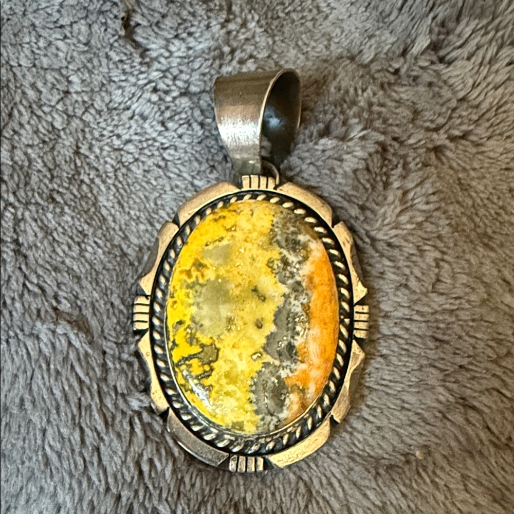 Authentic Native American Bumblebee Jasper (Pendant Only)